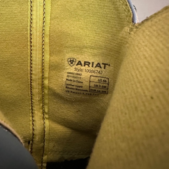 Ariat | women’s | Fatbaby | heritage | dapper | Western | 6B | cowboy | boots - Picture 13 of 16